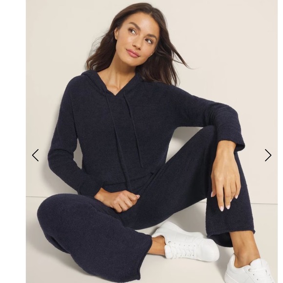 NWT Soma Ultra Plush‎ Lounge Set Hoodie and Pants Midnight Skies XS